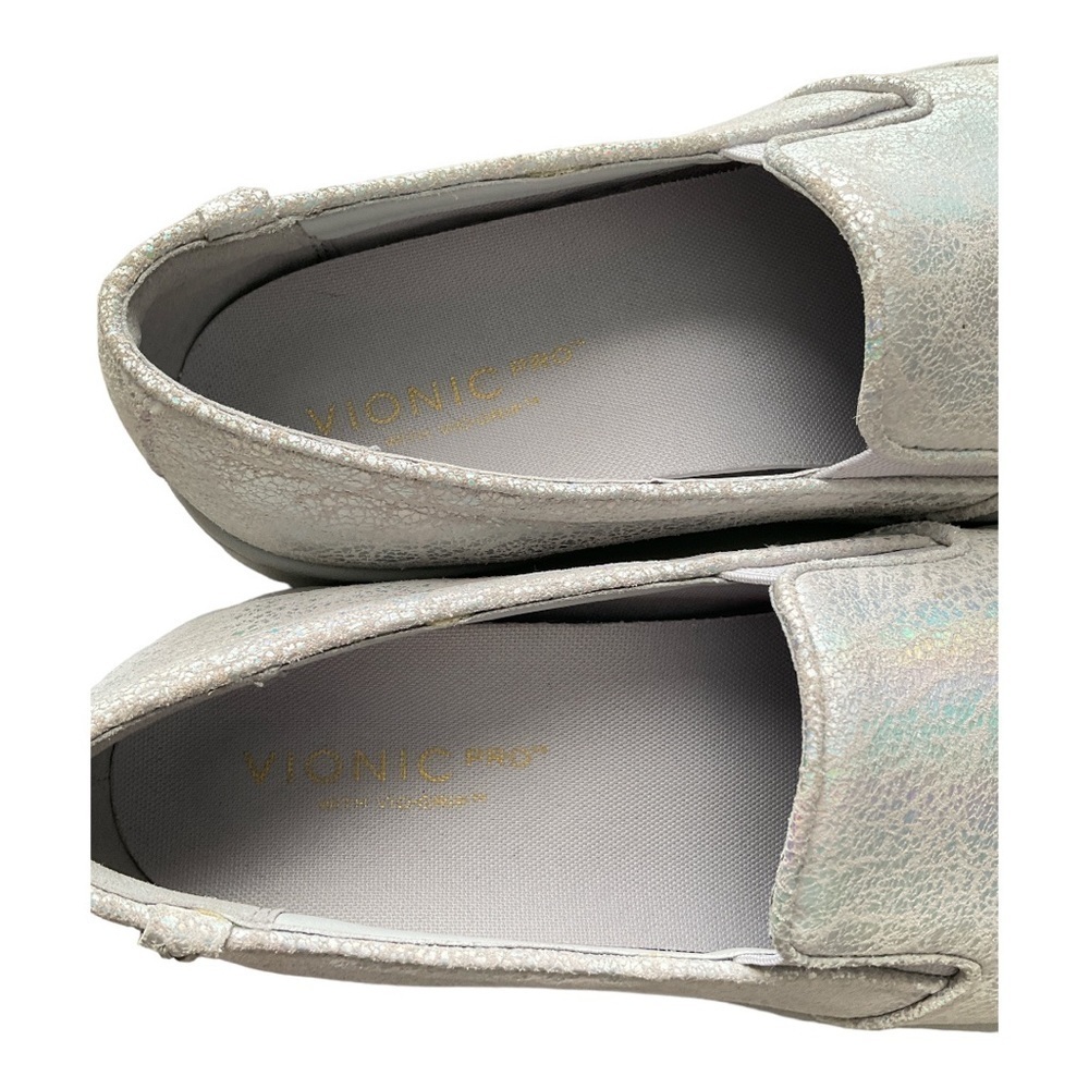 Vionic Women's Avery Pro Silver Metallic Slip On Size 10 - Picture 6 of 8